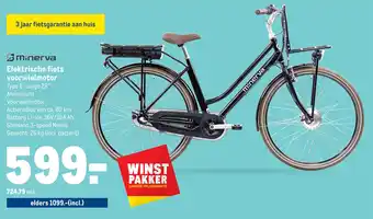 Makro Elektrische fiets voorwielmotor Type E-cargo 28" aanbieding