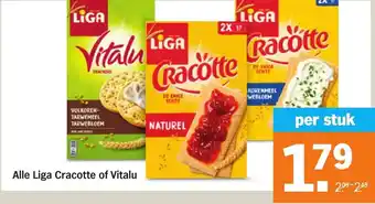 Albert Heijn Alle Liga Cracotte of Vitalu aanbieding