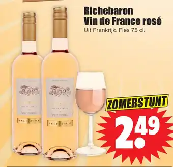 Dirk Richebaron vin de france rosé aanbieding