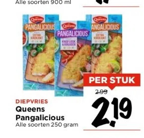 Vomar Voordeelmarkt Diepvries queens pangalicious aanbieding