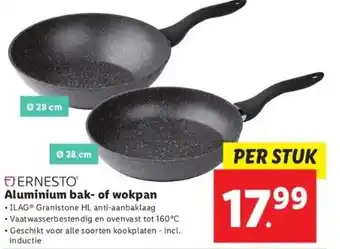 Lidl Aluminium bak- of wokpan ilag granistone hl anti-aanbaklaag aanbieding