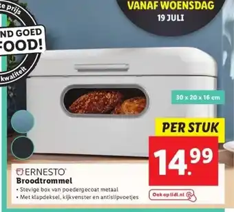 Lidl Ernesto broodtrommel aanbieding