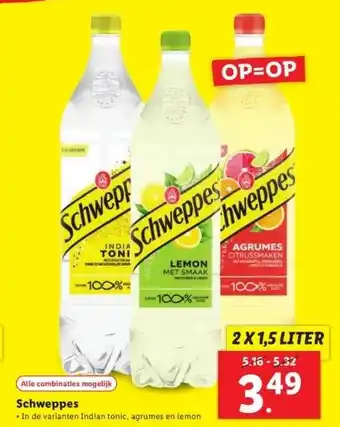 Lidl Schweppes aanbieding