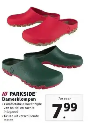 Lidl Damesklompen aanbieding