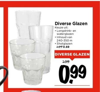 Vomar Voordeelmarkt Diverse Glazen aanbieding