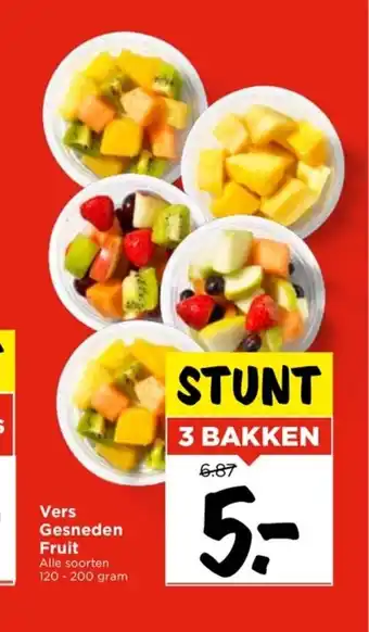 Vomar Voordeelmarkt Vers Gesneden Fruit Alle soorten 120 - 200 gram aanbieding