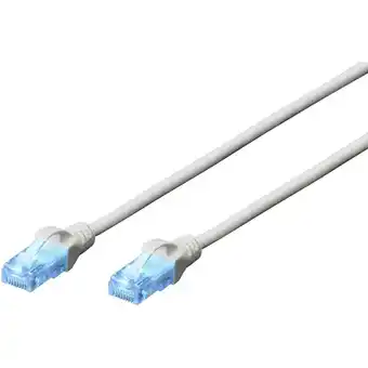 Conrad Digitus dk-1512-020 rj45 netwerkkabel, patchkabel cat 5e u/utp 2.00 m grijs verdraaide paren 1 stuk(s) aanbieding