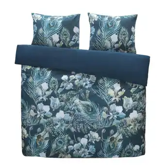 Leen Bakker Royal dekbedovertrek amari botanisch - blauw - 200x200/220 cm - leen bakker aanbieding