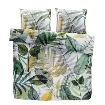 Leen Bakker Comfort dekbedovertrek chloe - groen - 240x200/220 cm - leen bakker aanbieding