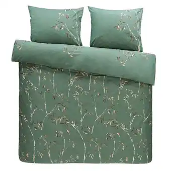 Leen Bakker Comfort dekbedovertrek muriel - groen - 240x200/220 cm - leen bakker aanbieding