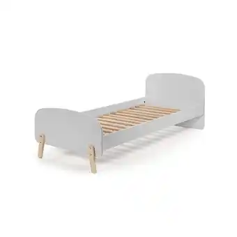 Leen Bakker Vipack bed kiddy - grijs - 72,5x95x205,5 cm - leen bakker aanbieding