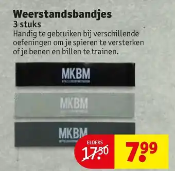 Kruidvat MKBM Weerstandsbandjes 3st aanbieding