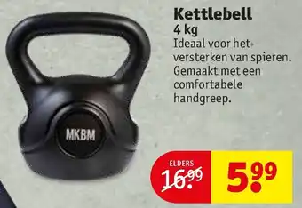 Kruidvat MKBM Kettlebell 4kg aanbieding