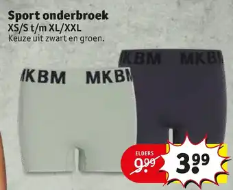 Kruidvat MKBM Sport onderbroek XS/S-XL/XXL aanbieding