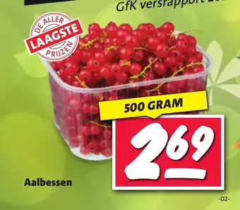 Nettorama Aalbessen 500 GRAM aanbieding