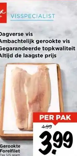 Vomar Voordeelmarkt Gerookte forelfilet aanbieding