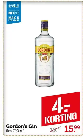 Coop Gordon's Gin 700ml aanbieding