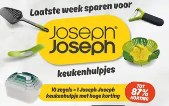 Dekamarkt 10 zegels=1 Joseph Joseph keukenhulpje met hoge korting aanbieding