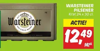 Dekamarkt WARSTEINER PILSENER Krat 24 x 30 cl. aanbieding