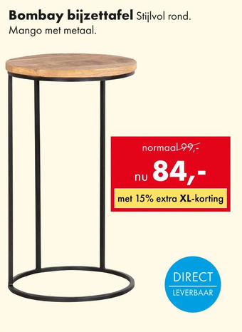 Woonsquare Bombay bijzettafel aanbieding