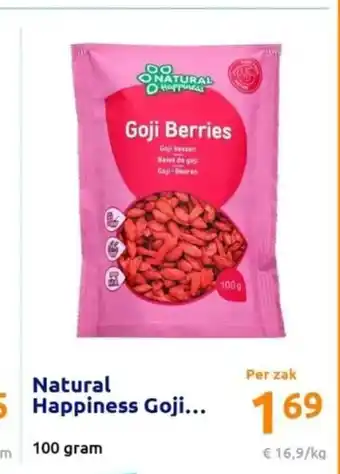 Action Natural Happiness Goji... 100 gram aanbieding