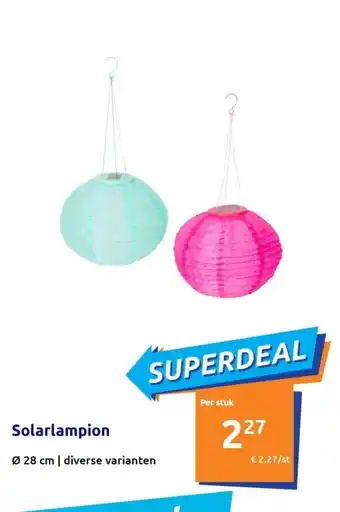 Action Solarlampion Ø28 cm | diverse varianten aanbieding