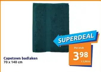 Action Capetown badlaken 70x140 cm aanbieding