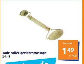 Action Jade roller gezichtsmassage 2-in-1 aanbieding