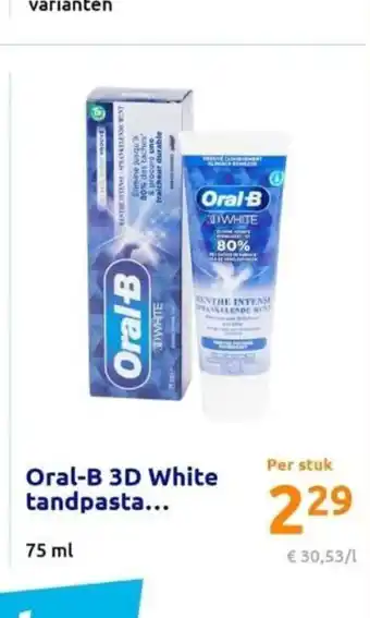 Action Oral-B 3D White tandpasta... 75 ml aanbieding