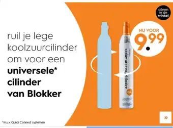 Blokker Universele* cilinder van blokker aanbieding