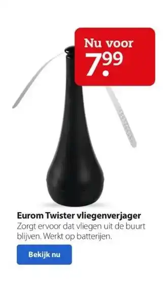 Boerenbond Eurom twister vliegenverjager aanbieding