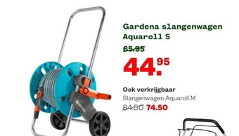 Welkoop Gardena slangenwagen aquaroll s aanbieding