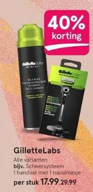 Etos Gillettelabs aanbieding