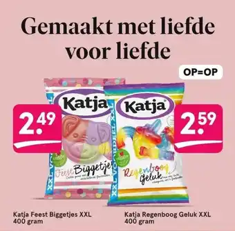 Etos Katja feest biggetjes xxl 400 gram of katja regenboog geluk xxl 400 gram aanbieding