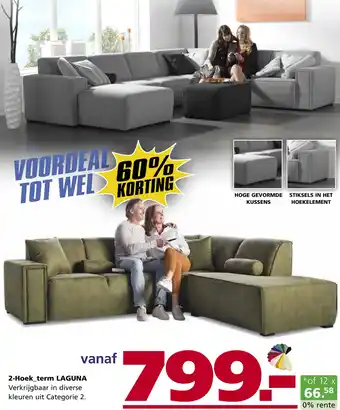 Seats and Sofas HoekTerm Laguna aanbieding