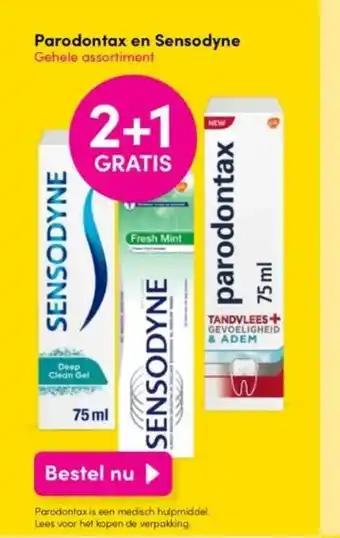 DA Parodontax en sensodyne aanbieding