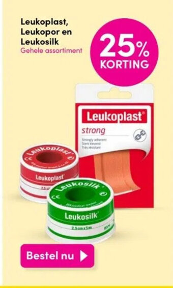 DA Leukoplast, leukopor en leukosilk aanbieding