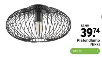 GAMMA Plafondlamp nikki aanbieding