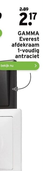 GAMMA Gamma everest afdekraam 1-voudig antraciet aanbieding