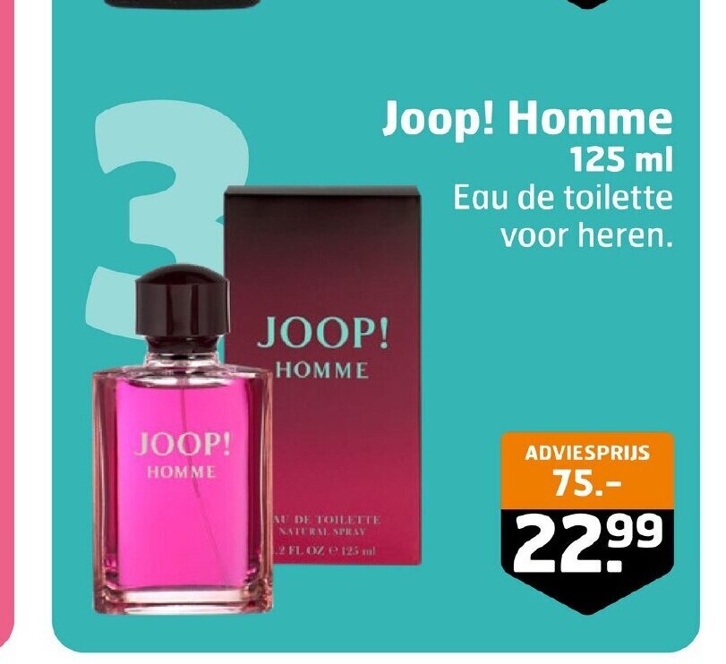 Joop! Homme Eau de toilette voor heren. aanbieding bij Trekpleister