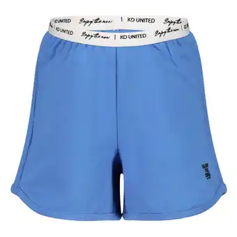 Wehkamp Born by kiddo united regular fit sweatshort blauw aanbieding