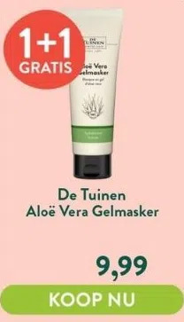 Holland & Barrett Aloë vera gelmasker aanbieding