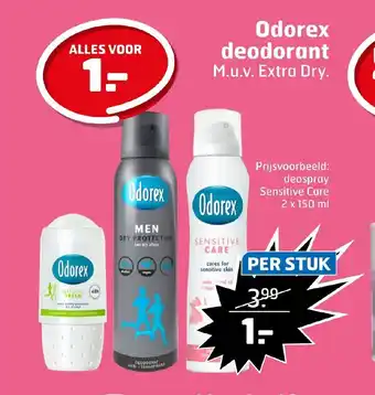 Trekpleister Odorex deodorant aanbieding