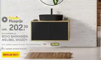 Praxis Royo badkamer meubel woody aanbieding