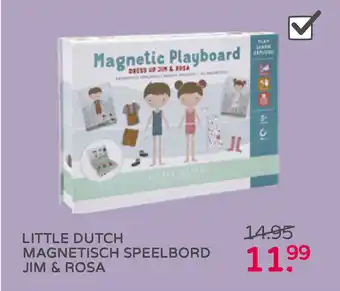 Prenatal LITTLE DUTCH MAGNETISCH SPEELBORD JIM & ROSA aanbieding