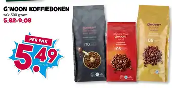 Boon`s Markt G'woon koffiebonen aanbieding