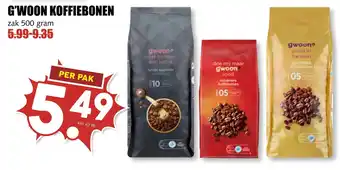 MCD Supermarkt G'woon koffiebonen aanbieding