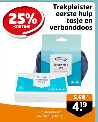 Trekpleister eerste hulp tasje en verbanddoos aanbieding