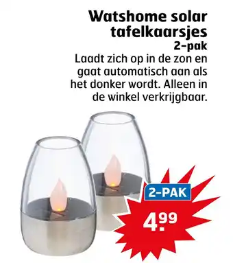 Trekpleister Watshome solar tafelkaarsjes aanbieding