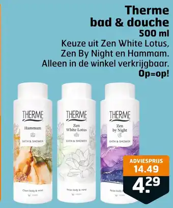 Trekpleister Therme bad & douche aanbieding